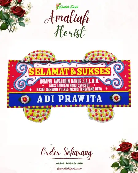 Papan Bunga Ucapan Selamat Sukomalo